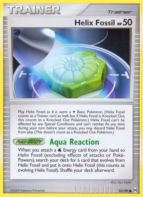 Arceus Set Helix Fossil #93/99